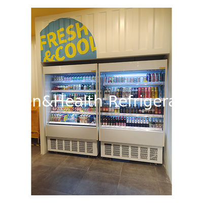 Small Commercial Shop Air Curtain Cabinet With Lower Unit Mini Cooler
