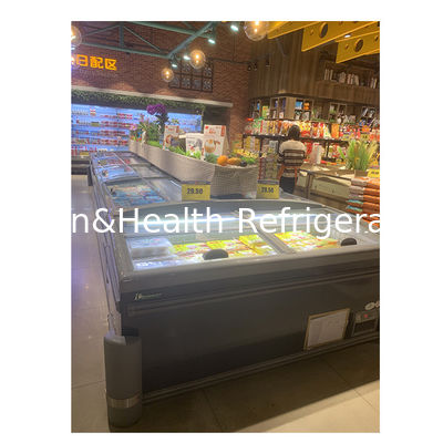 Supermarket Seafood/Frozen Products/Meatballs/Food Frozen Storage Island Cabinet Freezer