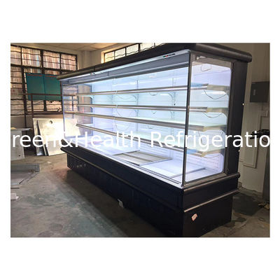 European Style Indoor Machine Supermarket / Store Fruit And Vegetable Storage Display Air Curtain Cabinet Freezer