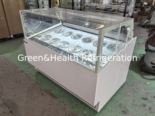 Ice Cream Shops Equipment Ice Cream Display Freezer Ice Cream Dipping Cabinet