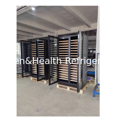 Dual-Zone Temperature Wine Cooler with Beech Wood Shelving and 316 Bottle Capacity for Commercial Use