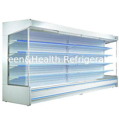 Commercial Multifunctional Open Curtain Fruit / Vegetable / Milk Storage Display Air Curtain Cabinet Freezer