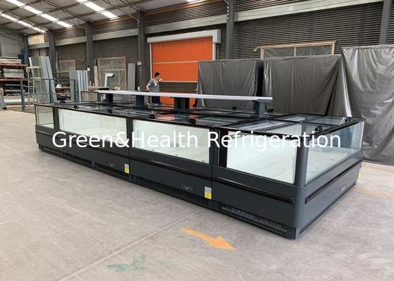 Frozen Food Merchandising Cabinet Plug-In Island Freezer Supermarket Plug-In Freezer