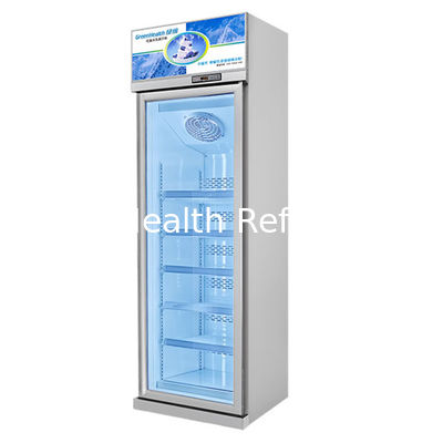 Upside Unit Single Glass Door Multiple Shelves Luxury Frozen Storage Frozen Display Freezer