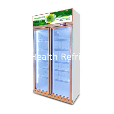 Commercial Beverage Cooler 3 Glass Door Commercial Display Fridge With LED Lighting