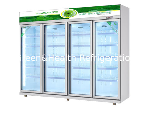 Commercial Upright Beverage Display Fridge For Cold Drinks / Meat 540W