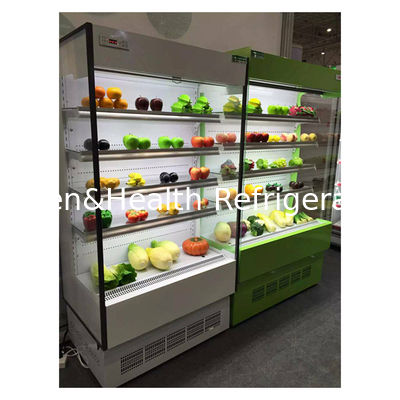 Small Convenience Store Five Layer Shelf Fruit Storage Display Small Open Freezer