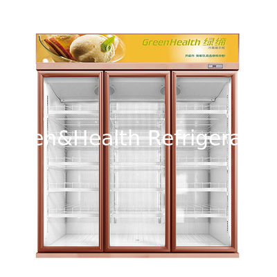 Commercial Vertical Unit Beverage Refrigeration Display Freezer Fridge