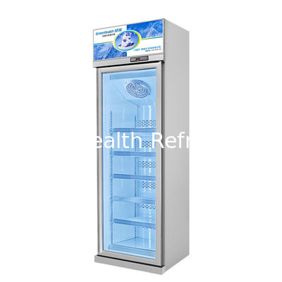 Commercial Glass Door Display Freezer with R290 Refrigerant LED Lighting and Auto Spring Back Door