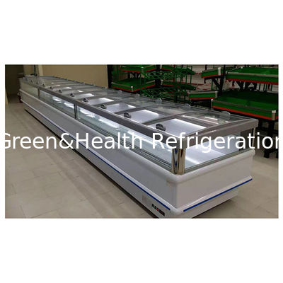 Supermarket Commercial Horizontal Product Frozen Storage Display Island Cabinet Freezer