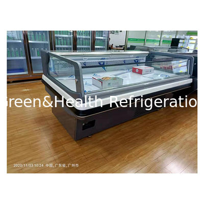 Commercial European Semi Open Fresh Meat Storage Refrigeration Display Freezer Fridge