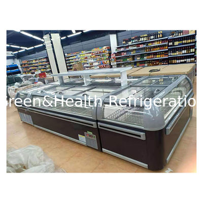 Frozen Food/Frozen Fish/Meatball Storage Display Combined Island Cabinet Freezer