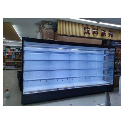 Supermarket/Store Multiple Shelves Fruit And Vegetable Storage Right Angle Open Freezer