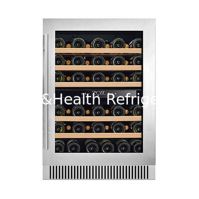 ETL Certificate Vertical High-End Single Door Multi Beech Wood Shelf Red Wine Refrigerated Storage Freezer