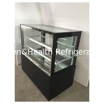 Right Angle Transparent Glass High-End Cake Refrigerated Storage Display Freezer