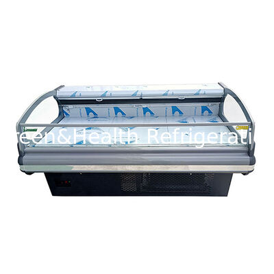 European Style Fashion Lifting Lid Semi Open Fresh Meat Refrigerated Storage Freezer