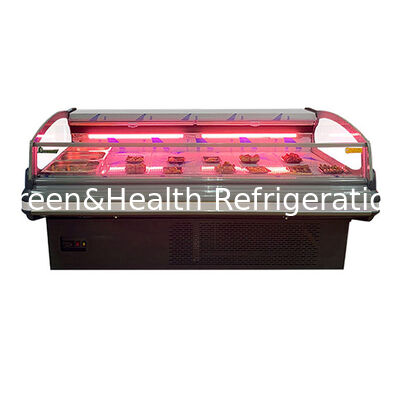 European Style Fashionable High-End External Unit Fresh Meat Storage Display Refrigerated Freezer