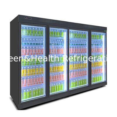 Fan Cooling Commercial Beverage Cooler with 5 Shelves and Digital Controller for Supermarket Display
