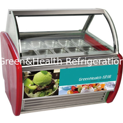 Supermarket Small Ice Cream Display Freezer With Environmental Protection