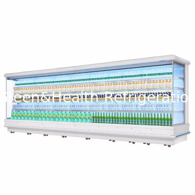 Front Multideck Open Display Chiller For Fruit And Vegetable Energy Saving