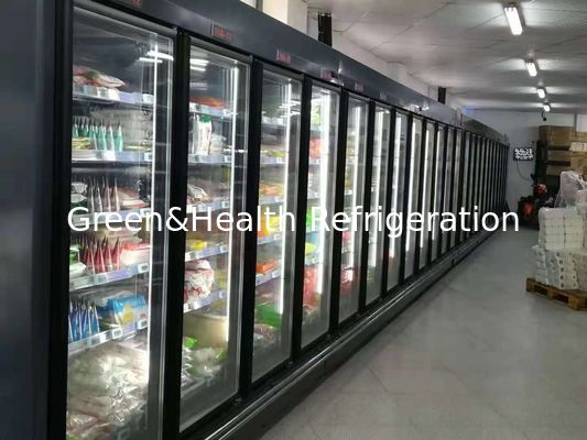 -22 To -18 Degree Defrosting Upright Display Freezer With Muiti Doors