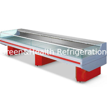 Restaurant Commercial Deli Display Case / Fresh Meat Display Chiller With Dynamic Cooling