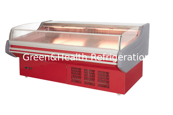 Stainless Steel Fish Fresh Deli Meat Refrigerator For Butcher Shop