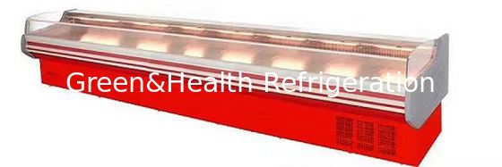 ROHS Deli Display Refrigerator , 2m Open Display Refrigerated Showcase For Meat Seafood