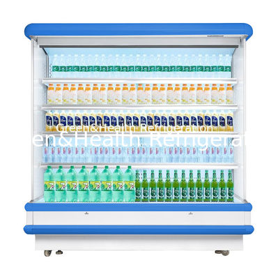Commercial Multideck Open Chiller Display Refrigerated Cabinet 380V 50Hz 3 Phase