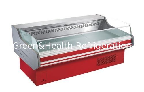 Energy Saving Meat Display Freezer With Flip Or Non - Flip Cover Color Steel