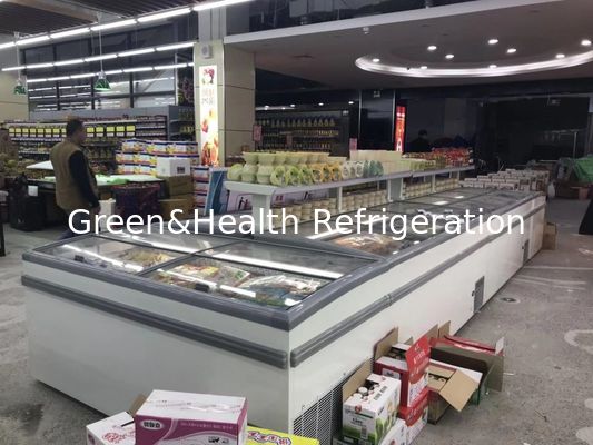 Restaurant Plug In Frost Free Deep Freezer /  Sliding Glass Door Chest Freezer  220V 50Hz