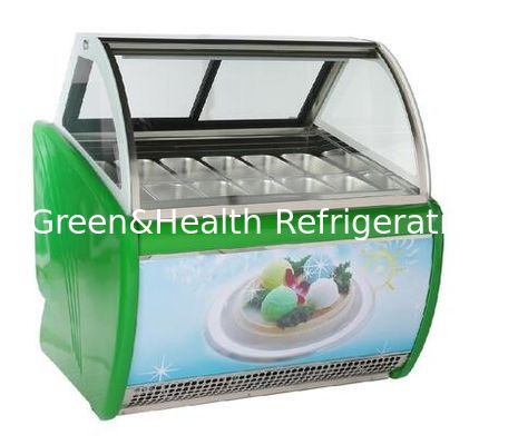 Danfoss Compressor Ice Cream Display Freezer For Pastry Shop CE Certificate