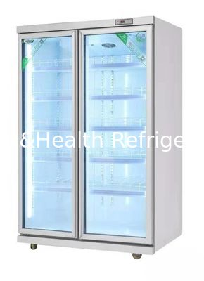 Air Cooling Soft Drink Upright Display Cooler Commercial 220v 60hz