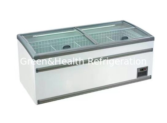 Refrigerated Display Supermarket Island Freezer For Bread European Style