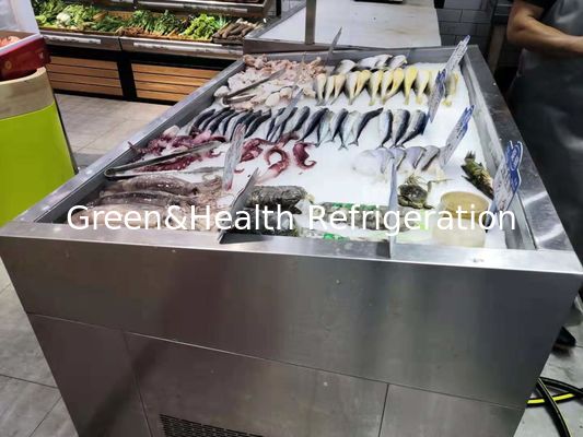 201# Stainless Steels Deli Display Refrigerator Fast Frozen Cold Storage Freezer