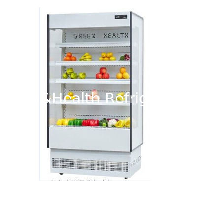 Hypermarket Multideck Open Chiller Air Curtain Cabinet Refrigerator Customized Color