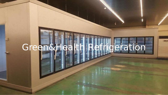 Customized Walk In Freezer Glass Door For Vegetable / Beverage Display Refrigerated Room