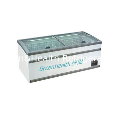 Auto Defrost Commercial Display Freezer Top Sliding Door Copper Tube Condensing Unit