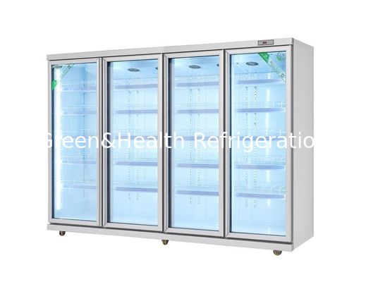 Upright Beverage 220v Glass Door Freezer
