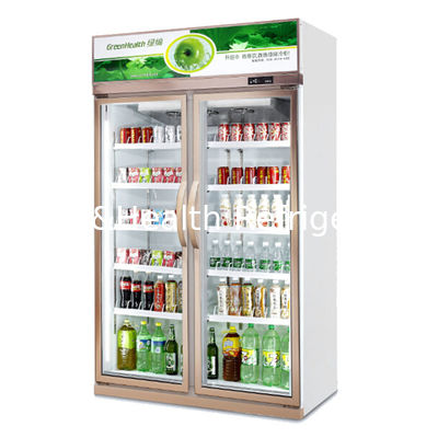 1100*600*2120mm White 2 Doors Commercial Beverage Cooler