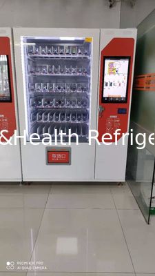 8 Inch advertising LCD Screen Vending Machine For Drinks And Snacks