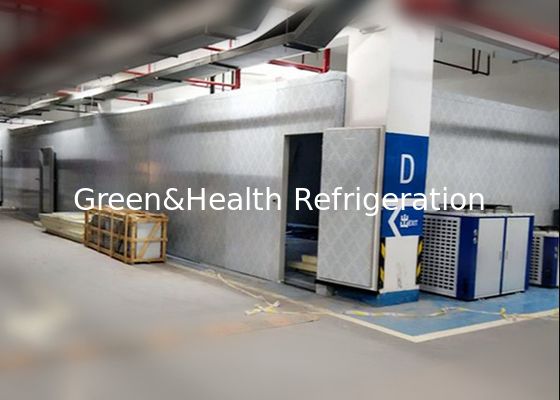 PU Panels Beef Seafood Blast Freezer Cold Room With Condensing Unit