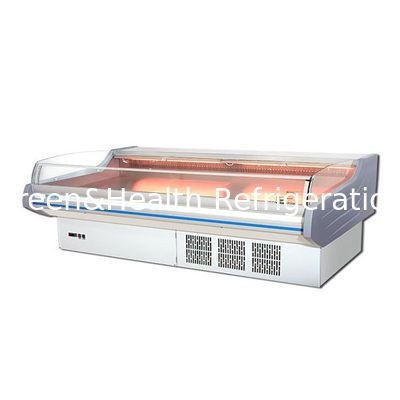 Led Light Commercial Meat Freezer Display Cooler Meat Showcase For Butcher