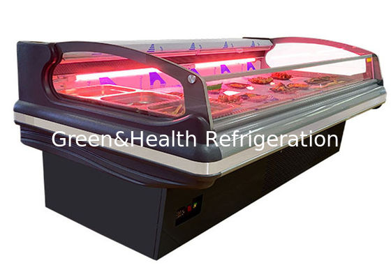Custom Multipurpose Fan Meat Freezer Showcase Food Open Chiller Built In System