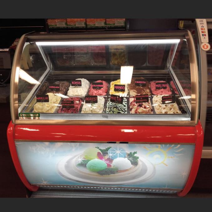Efficient Supermarket Ice Cream Display Fridge Temperature 22°C18°C