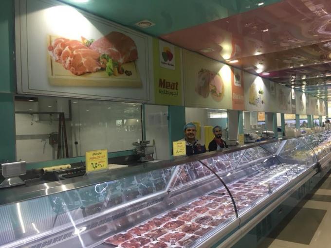 2 ～ 8℃ Open Deli Display Refrigerator For Fresh Meat Seafood With