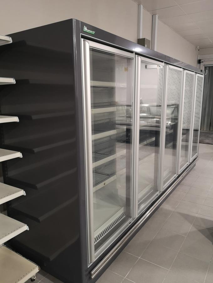 Commercial Upright Ice Cream Glass Door Freezer With 5 Or 18℃ 1220L